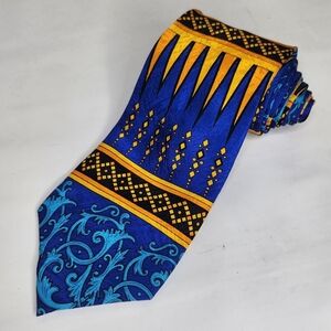 Rush Limbaugh No Boundaries Silk Tie Collection Blue Abstract Geometric Art